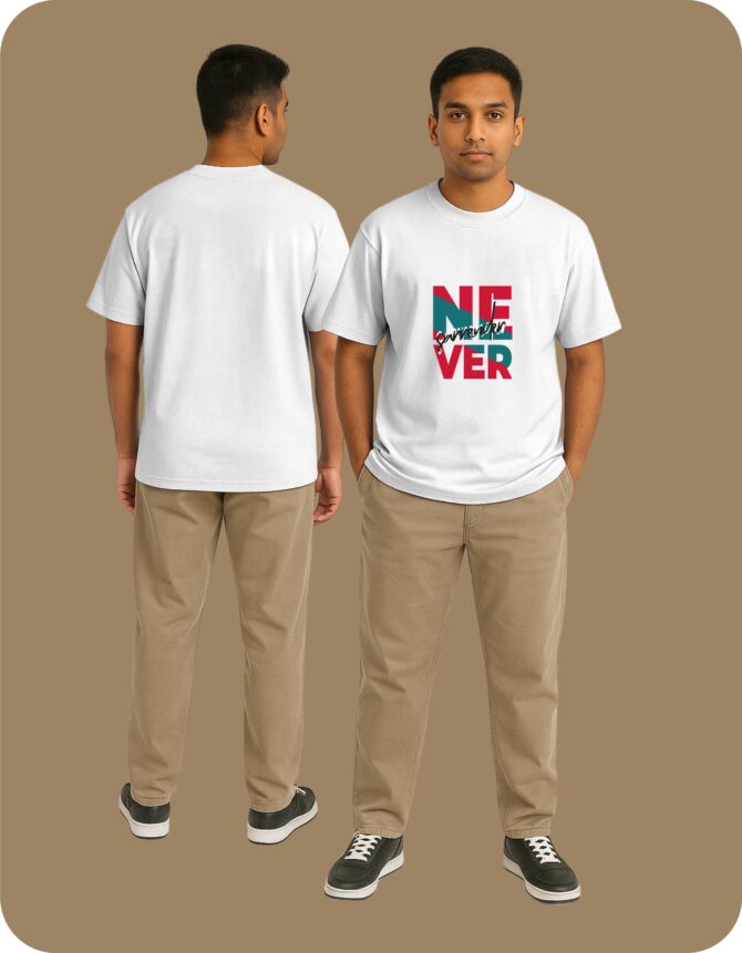 NeverSurrender Printed Roundneck T-Shirt (Colors)