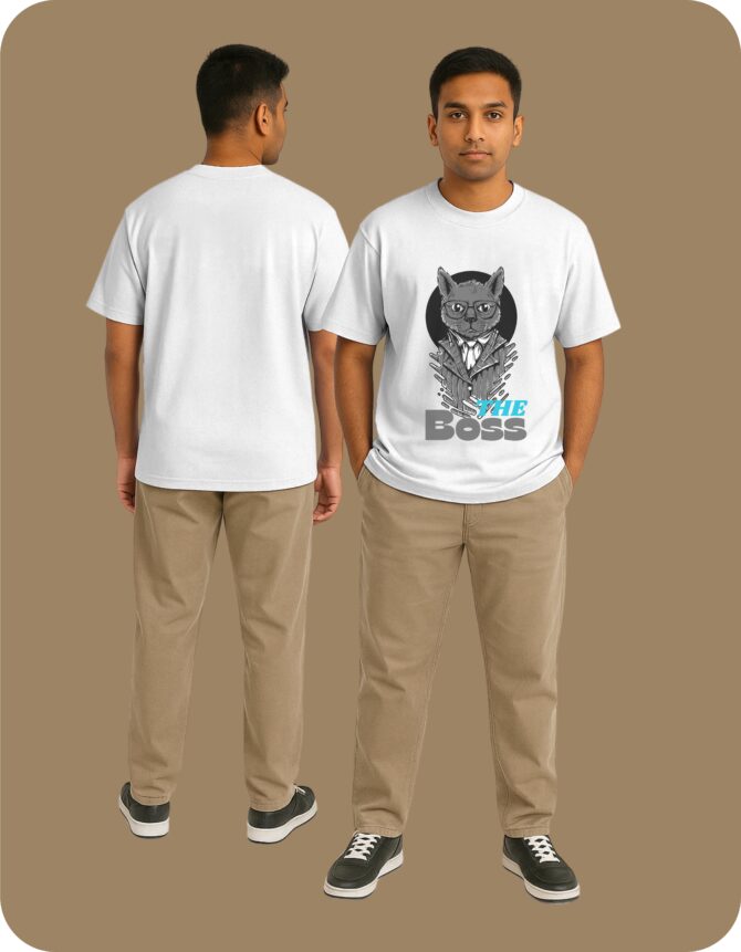 Theboss Printed Roundneck T-Shirt (Colors)