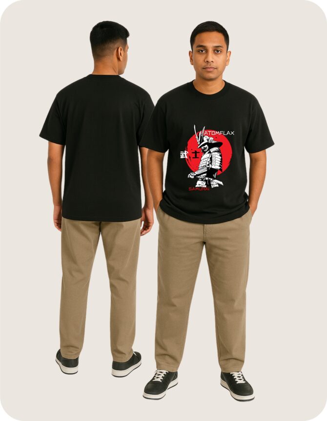 Samurai Printed Oversized T-Shirts