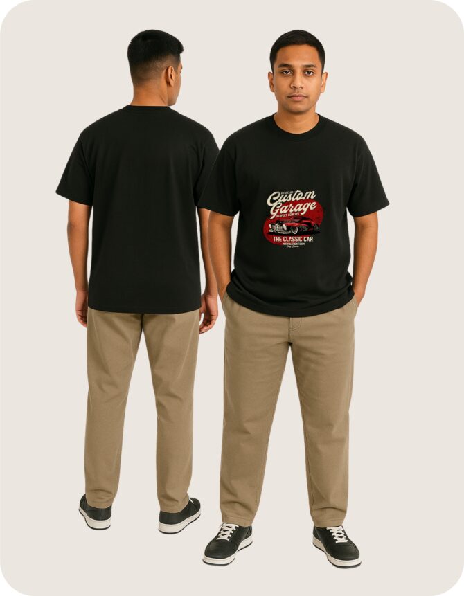 CustomGarage Printed Oversized T-Shirts