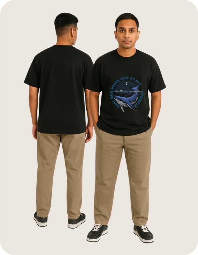Sea Printed Oversized T-Shirts
