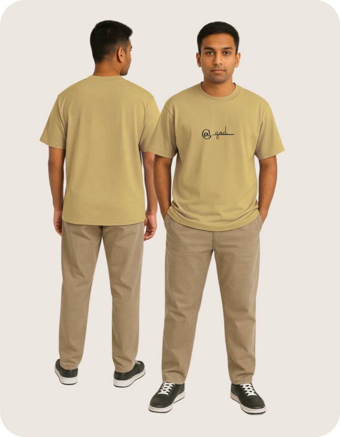 @god Printed Oversized T-Shirts