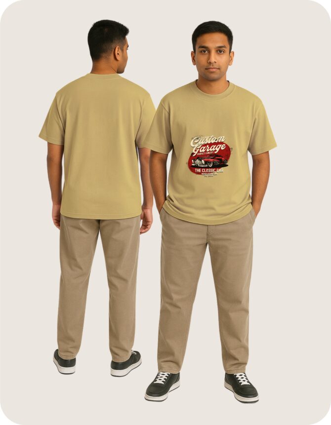 CustomGarage Printed Oversized T-Shirts