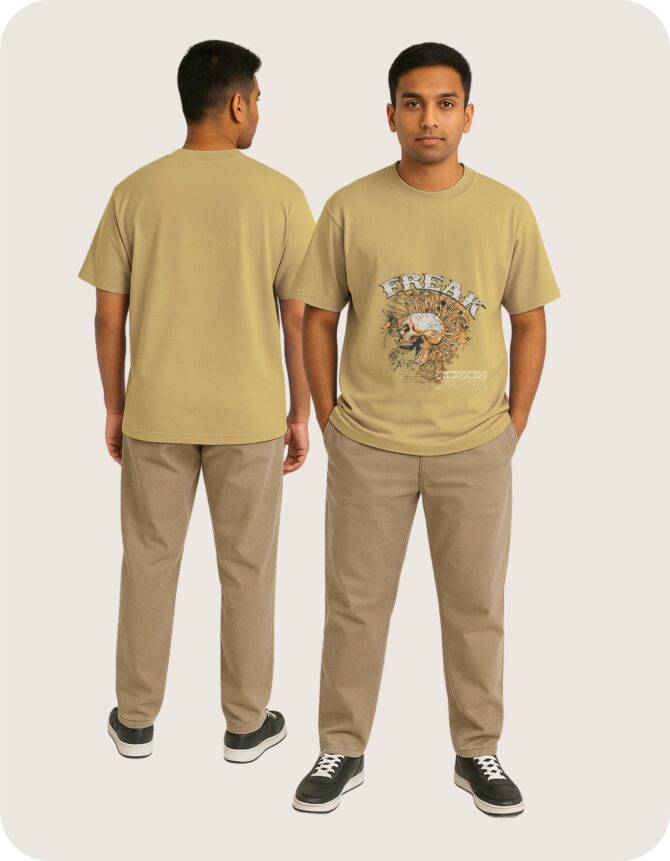 Freak Printed Oversized T-Shirts