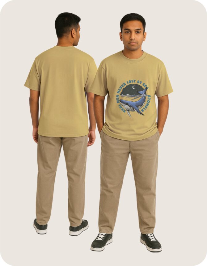 Sea Printed Oversized T-Shirts