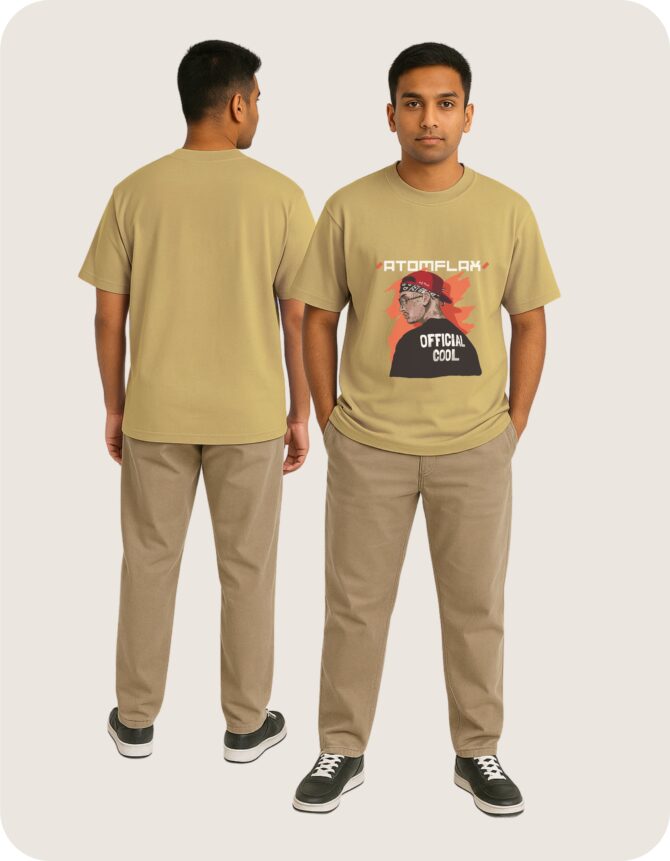OfficalCool Printed Oversized T-Shirts