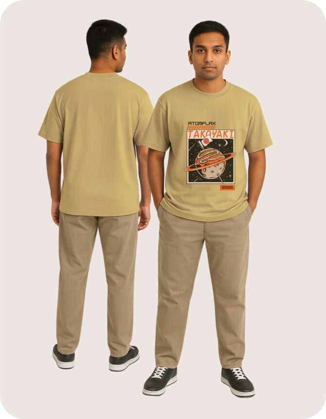Takoyaki Printed Oversized T-Shirts