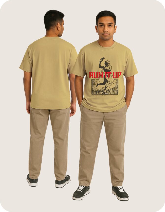 RunItUp Printed Oversized T-Shirts
