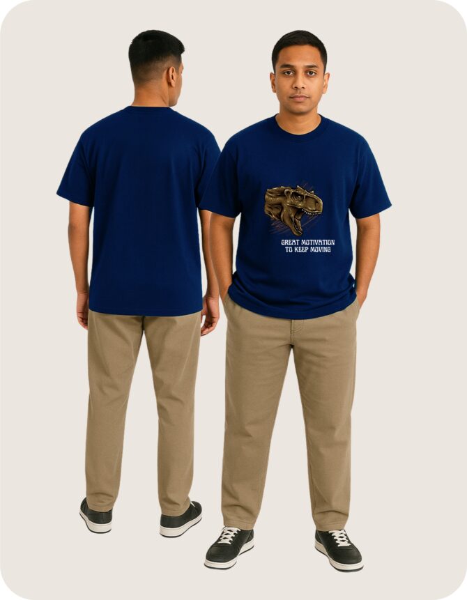 Dinosaur Printed Roundneck T-Shirt (Colors)