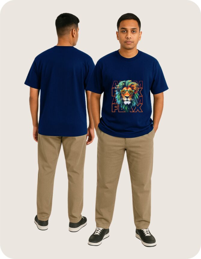 Lion Printed Roundneck T-Shirt (Colors)