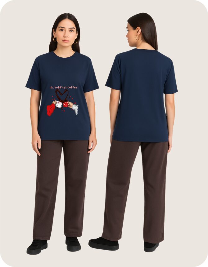 Firstcoffee Printed Roundneck T-Shirt (Colors)