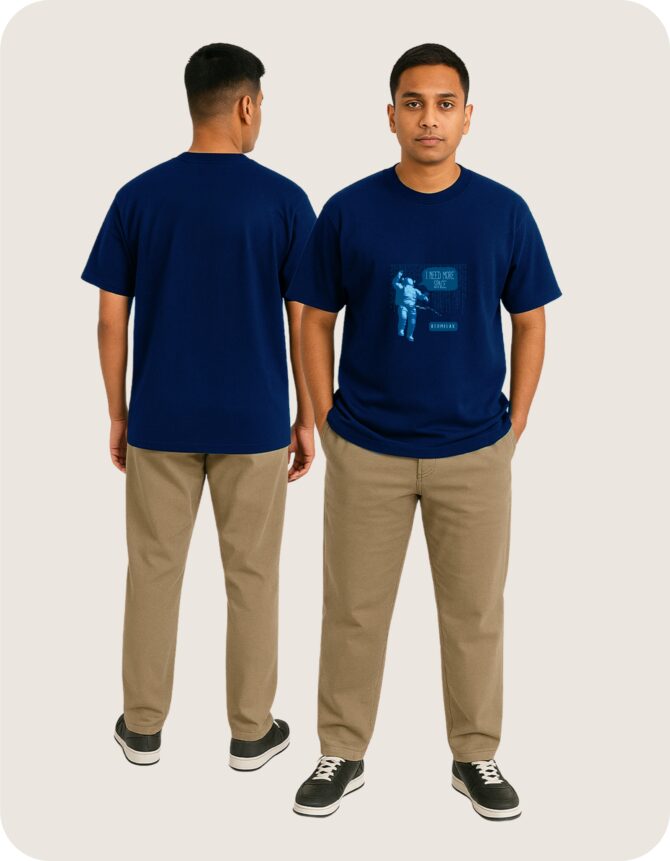 More Space Printed Roundneck T-Shirt (Colors)