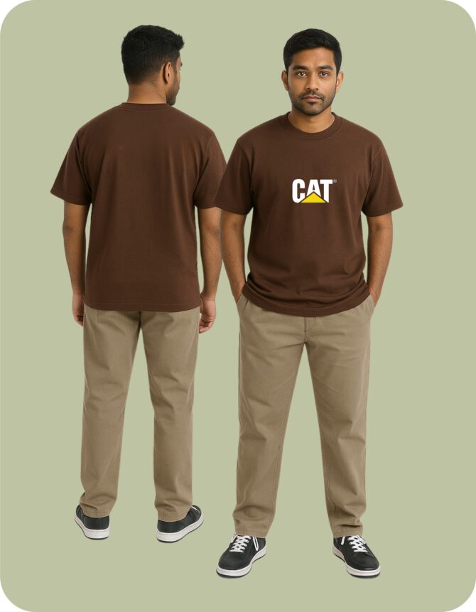 CAT'logo Printed Oversized T-Shirts