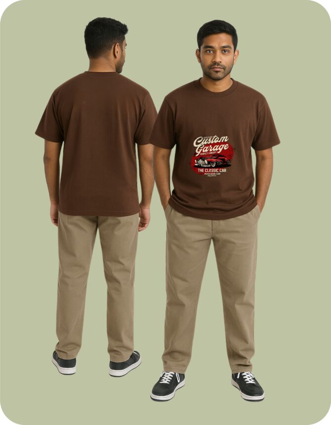 CustomGarage Printed Oversized T-Shirts