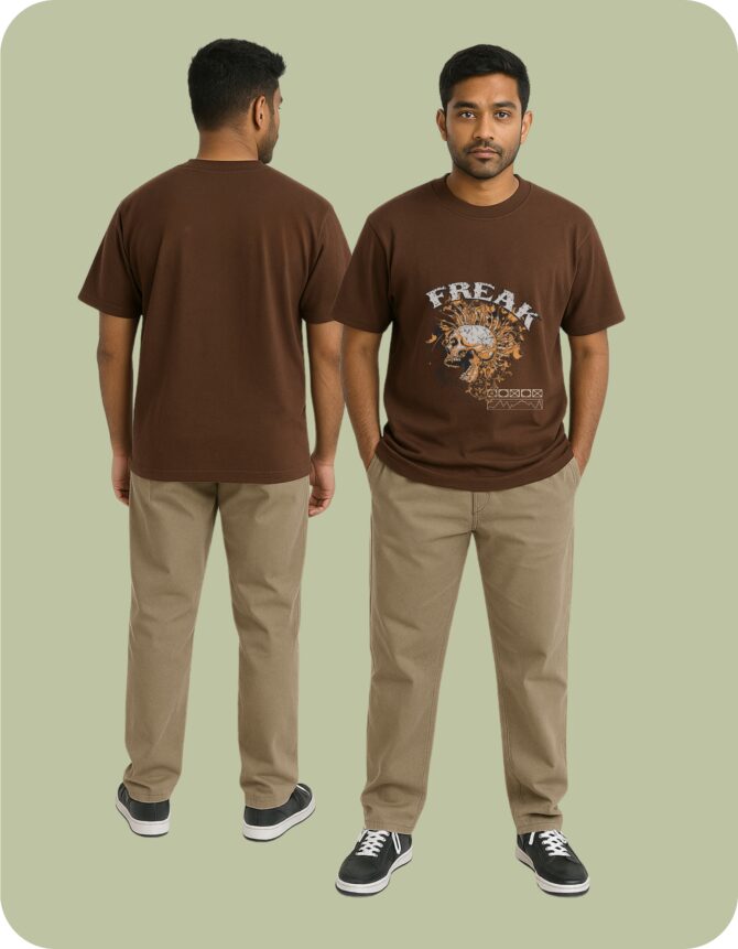 Freak Printed Oversized T-Shirts