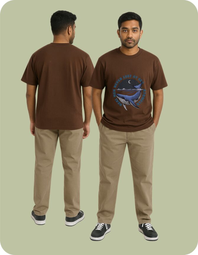 Sea Printed Oversized T-Shirts