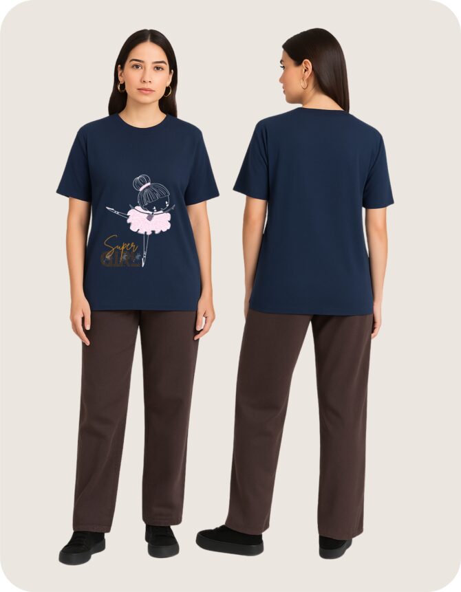 Supergirl Printed Roundneck T-Shirt (Colors)