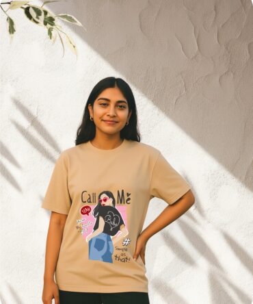 CallMe Printed Oversized T-Shirts