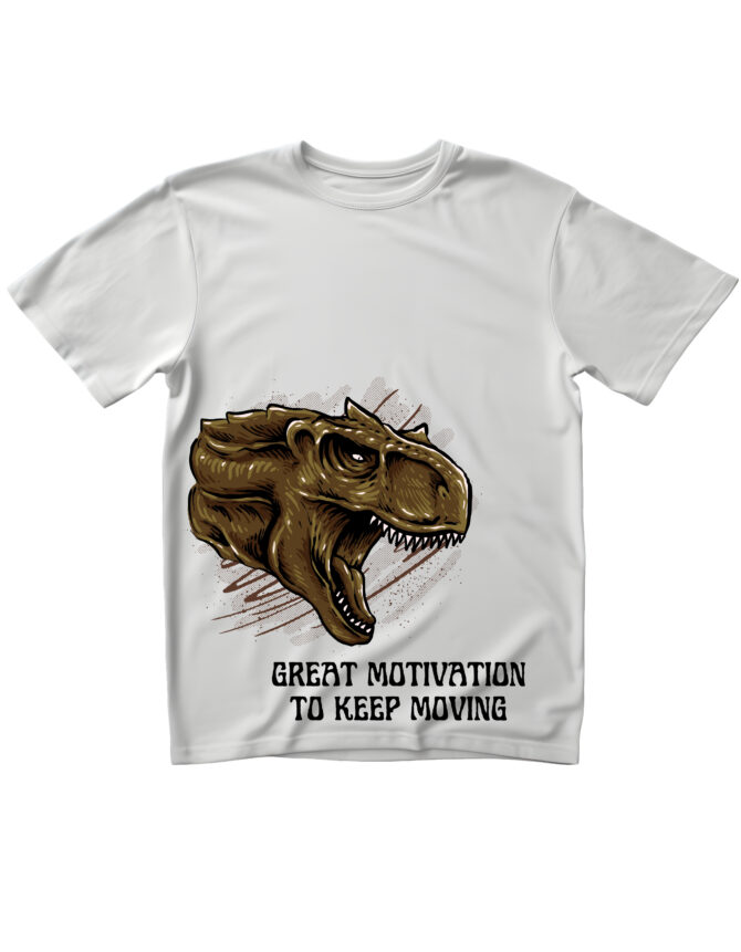 Dinosaur Printed Roundneck T-Shirt (Colors)