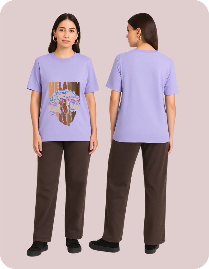 Melanin Printed Oversized T-Shirts