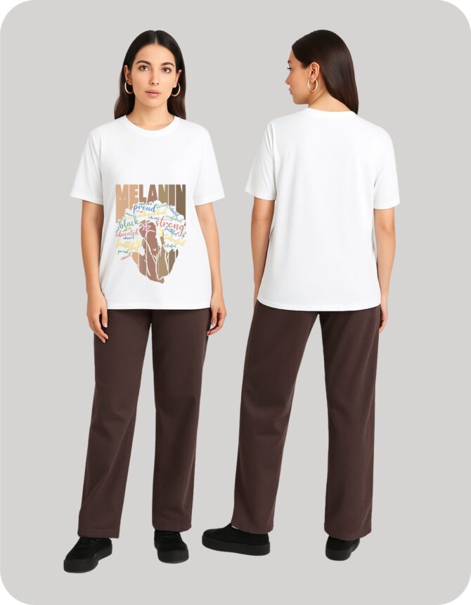 Melanin Printed Oversized T-Shirts