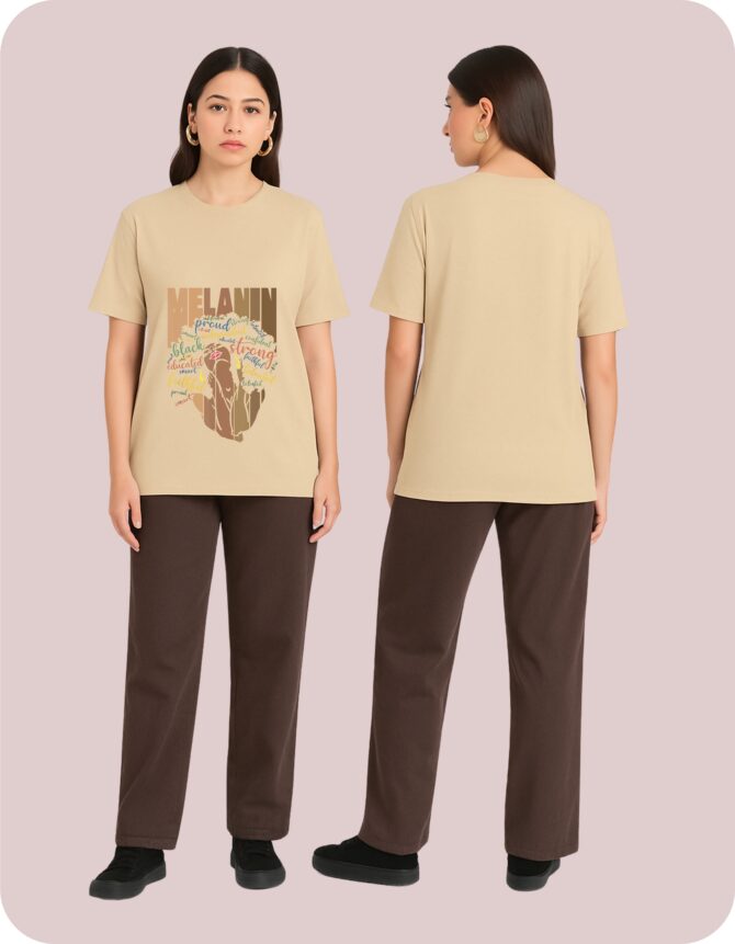 Melanin Printed Oversized T-Shirts