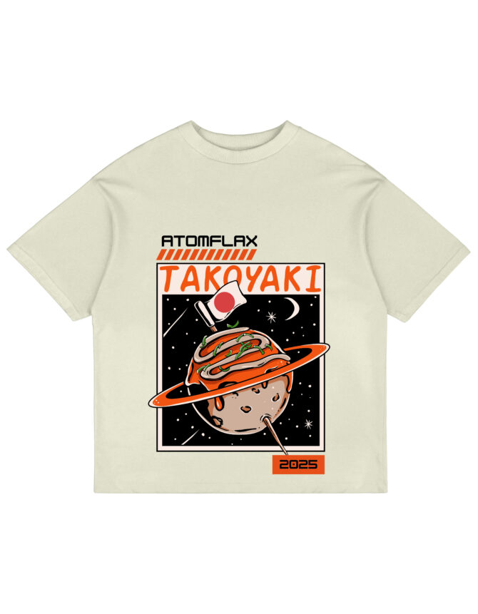 Takoyaki Printed Oversized T-Shirts