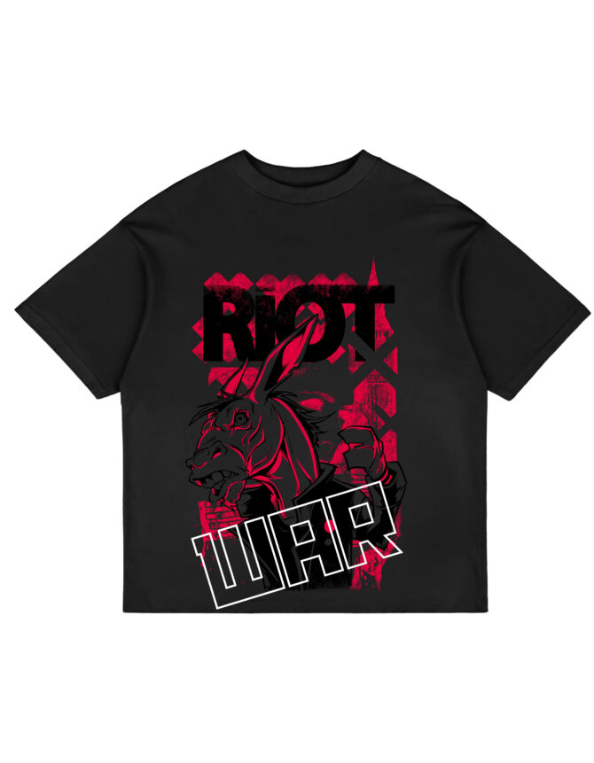 RiotWar Printed Oversized T-Shirts