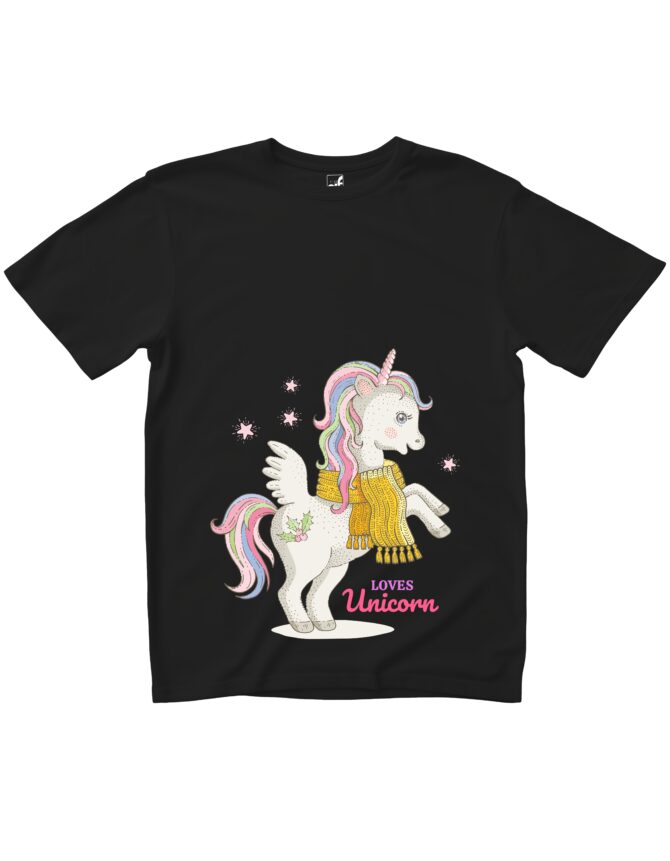 Unicorn Printed Roundneck T-Shirt (Colors)