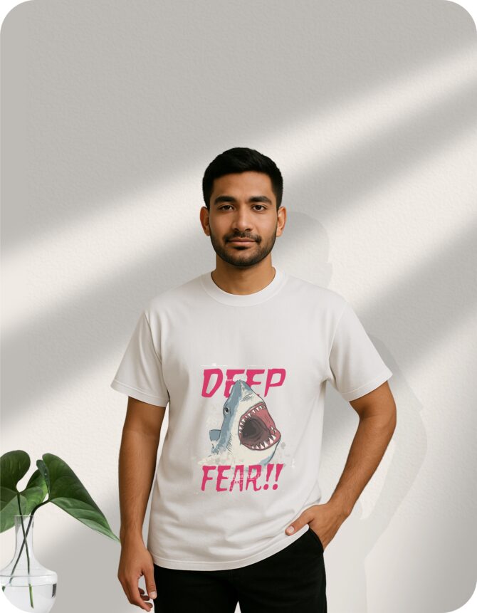DeepFear!! Printed Oversized T-Shirts