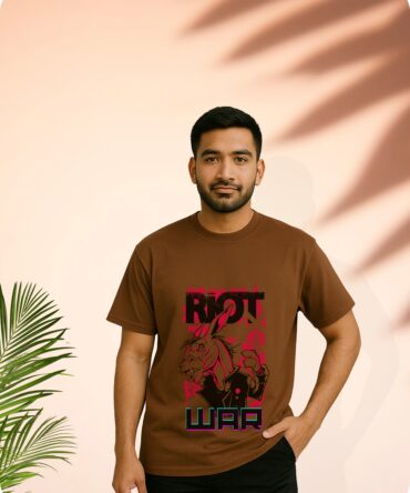 RiotWar Printed Oversized T-Shirts