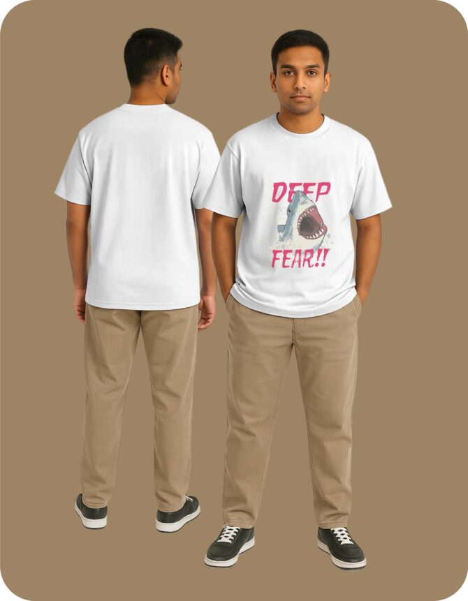 DeepFear!! Printed Oversized T-Shirts