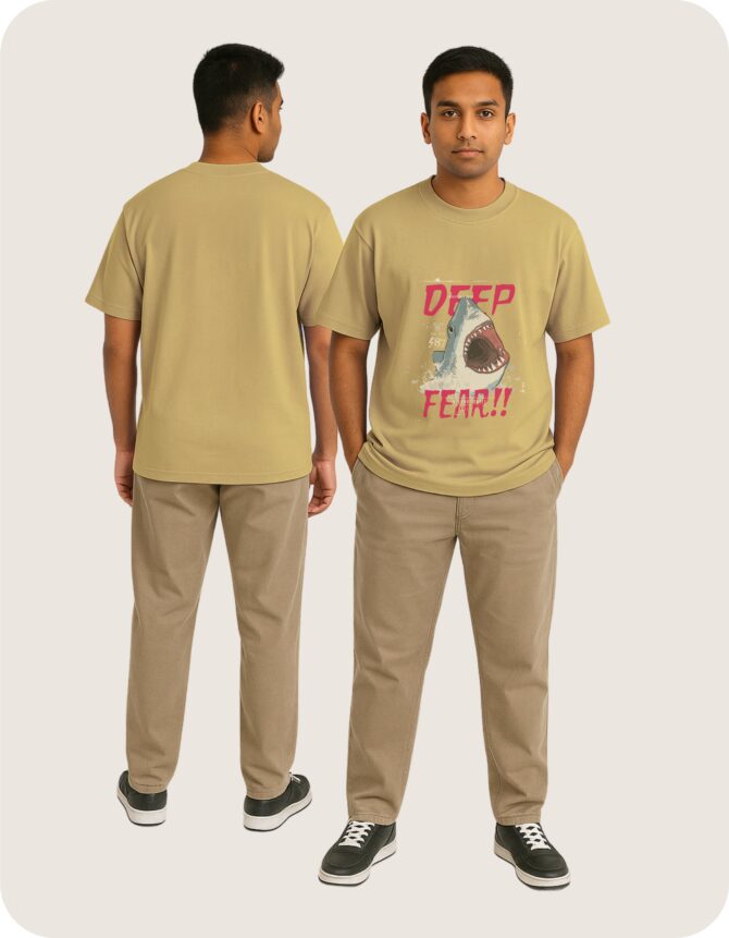 DeepFear!! Printed Oversized T-Shirts