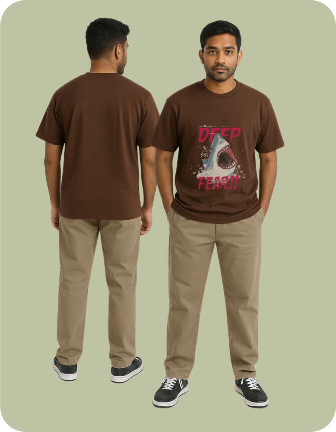 DeepFear!! Printed Oversized T-Shirts